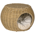 Niche façon rotin pour chat