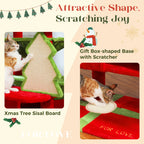 Arbre à chat de Noël, détails