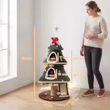 Arbre à chat sapin de Noël 132 cm