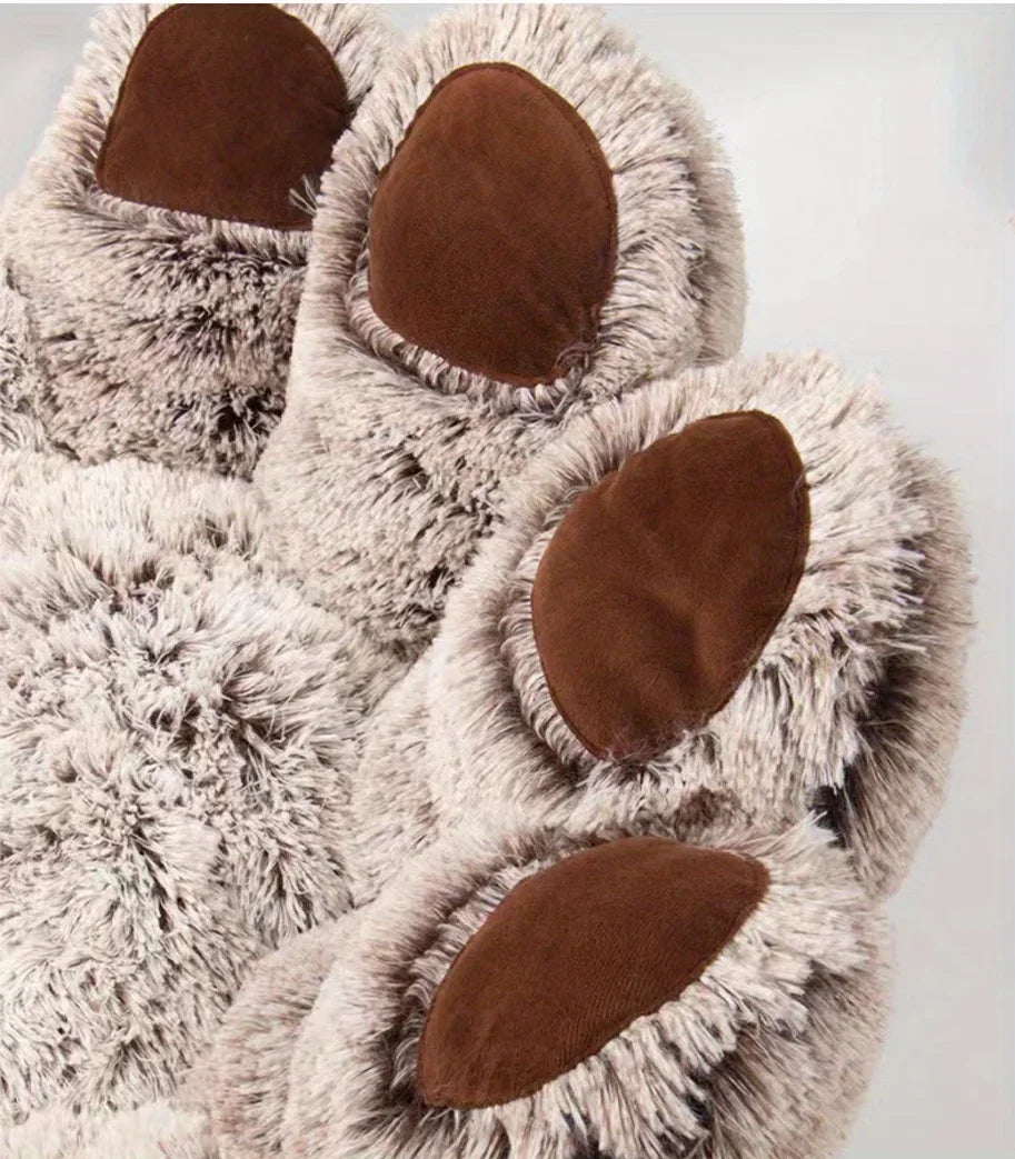 Détail de la peluche du coussin respirant