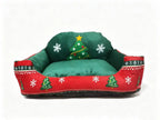 Canapé de Noël pour chien et chat, motif sapin