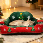 Canapé de Noël, détails