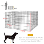 Parc pour chien 8 panneaux en acier – vue 5