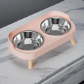 Gamelle double surélevée avec bols en inox – vue 2