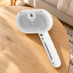 Brosse vapeur de toilettage dans son décor