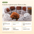 Dimensions du coussin respirant pour chien et chat