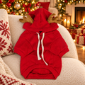 Pull de Noël à bois de renne pour chien et chat — décor de Noël chaleureux généré par IA